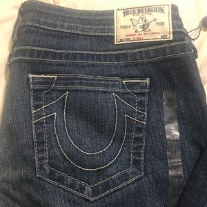 True Religion Dark Blue Ankle Jeans